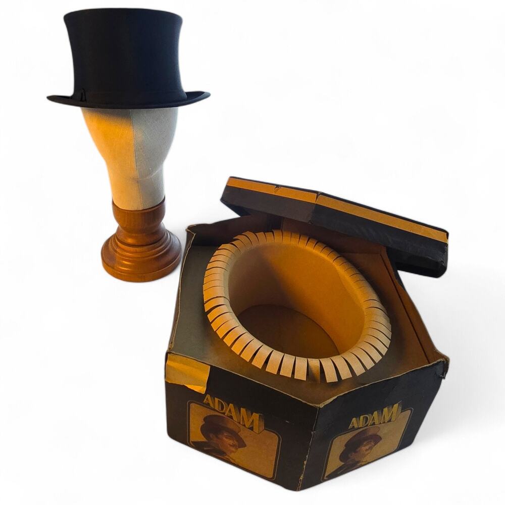 Higbee Company Vintage Collapsible Opera Top Hat Size 7 One‎ Quarter Long Oval